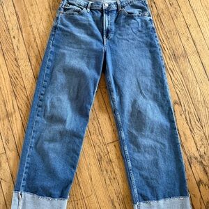 GAP women’s 90’s loose mid rise cuffed Denim